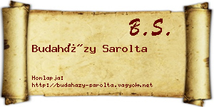 Budaházy Sarolta névjegykártya